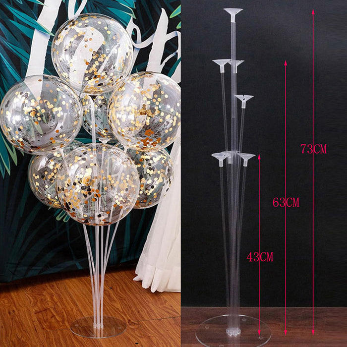 1Set 7 Tubes Balloon Stand Ballon Holder Column Confetti Ballons Baby Shower Birthday Party Wedding Xmas Decoration Supplies - Home Traders Sources