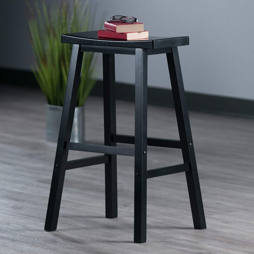 Winsome Satori Seat Bar Stool,  29", Black - Home Traders Sources