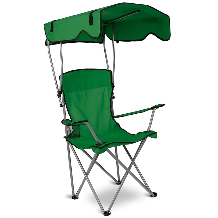 Foldable Beach Canopy Chair Sun Protection Camping Lawn