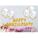 16pcs 16inch HAPPY ANNIVERSARY Letter Foil Balloons Aluminum Balloon Anniversary Memorial day Party supplies - Home Traders Sources