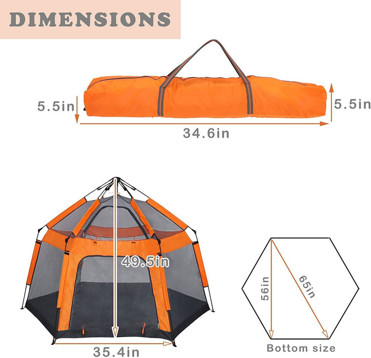 Kids Play Tent Pop Up Portable Hexagon - Home Traders Sources