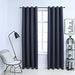 Blackout Curtains with Rings 2 pcs Anthracite 54"x63" Fabric - Home Traders Sources