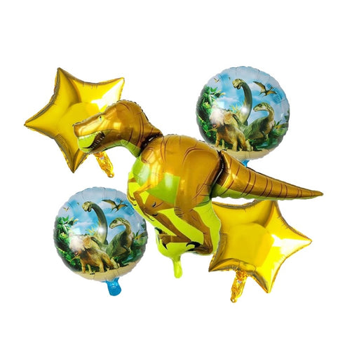 5Pcs Dinosaur Foil Balloons 30inch red blue number balloon Birthday Party jurassic world Decorations - Home Traders Sources