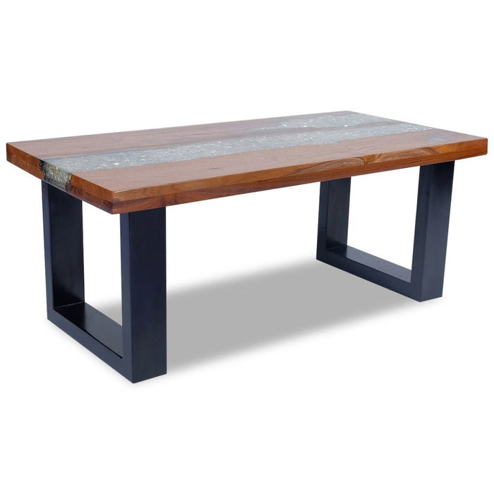 Coffee Table Teak Resin 39.4"x19.7" - Home Traders Sources