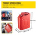 5.3 Gal / 20L Portable American Jerry Can Petrol Diesel Storage Can - Home Traders Sources