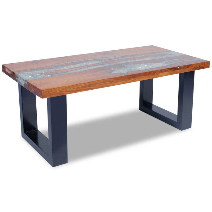 Coffee Table Teak Resin 39.4"x19.7" - Home Traders Sources