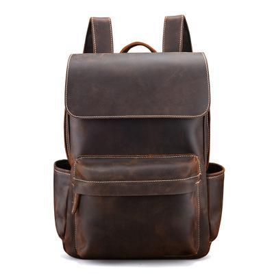 The Helka Backpack | Genuine Vintage Leather Backpack - Home Traders Sources