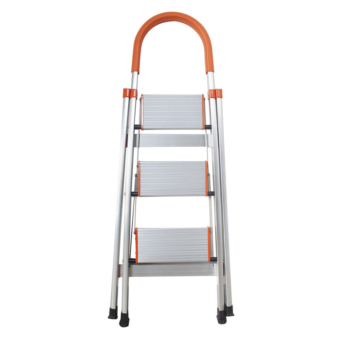 330 lbs Load Capacity  Folding Platform Stool Non-slip 3 Step Aluminum Ladder XH - Home Traders Sources