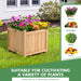 Backyard Wooden Planter Box Folding Raised Garden Plant Container - Home Traders Sources