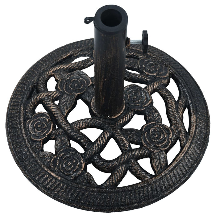 Umbrella Base Bronze 9 kg 15.7" Cast Iron - Home Traders Sources