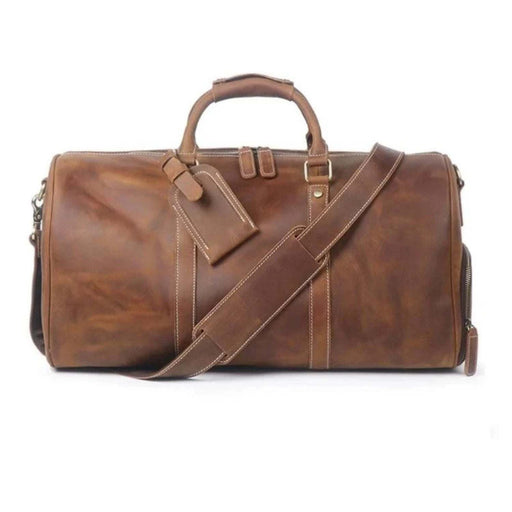 The Dagny Weekender | Large Leather Duffle Bag - Home Traders Sources