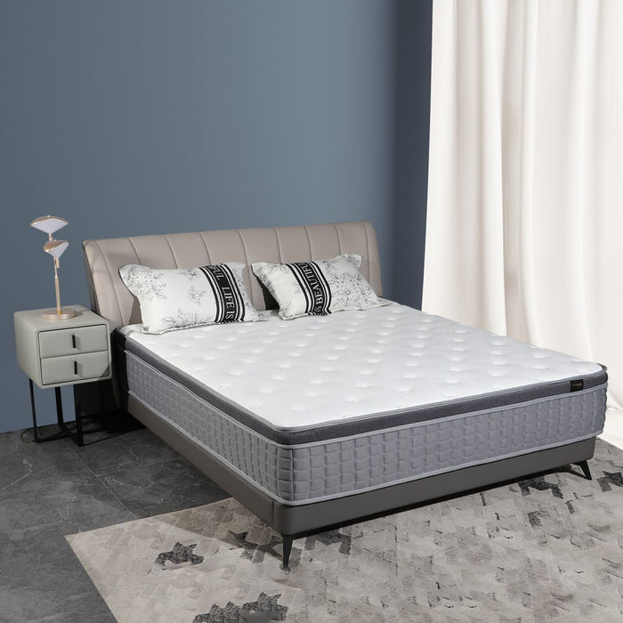 Mattress 12 Inch gray and white - Home Traders Sources