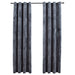 Blackout Curtains with Rings 2 pcs Anthracite 54"x63" Velvet - Home Traders Sources