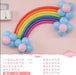 26pcs/set DIY Magic Ball Christmas Birthday Decor Children Birthday Gift Accessories Decoration Rainbow Band Balloon Set - Home Traders Sources