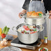 Kitchen Supplise 3 Tier Stainless Steel Saucepot Steamer Cookware Pot - Home Traders Sources