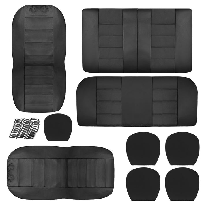 9Pcs Car Seat Cover Set PU Leather - Home Traders Sources