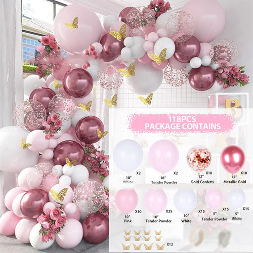 Butterfly Party Balloons Set Balloon Garland Arch Kit - Home Traders Sources