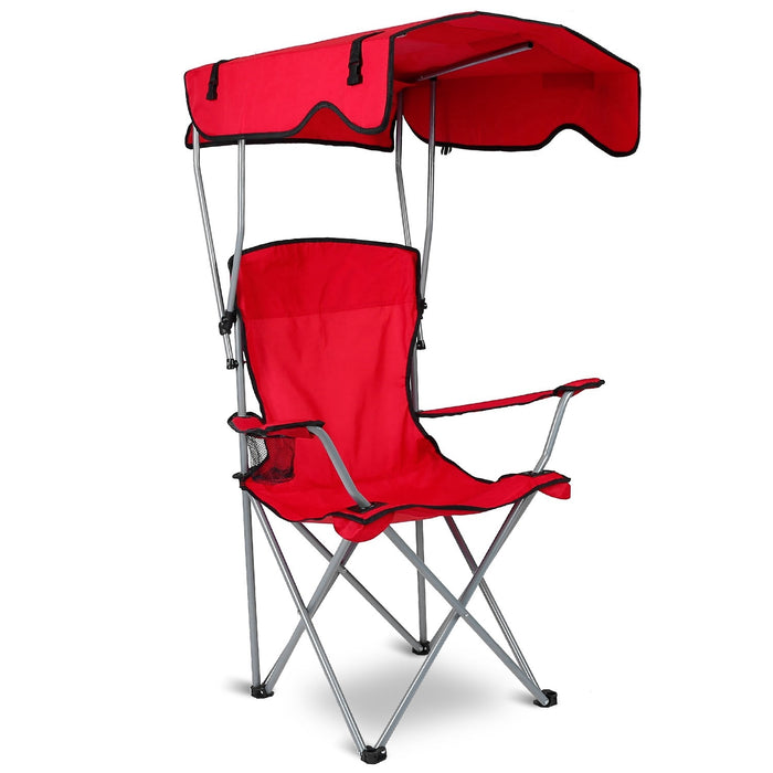 Foldable Beach Canopy Chair Sun Protection Camping Lawn