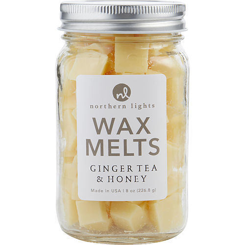 GINGER TEA & HONEY SCENTED MELTS - 8 OZ JAR CONTAINING 100 MELTS - Home Traders Sources