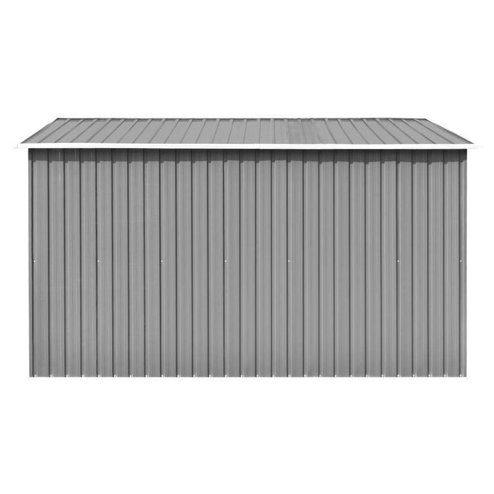 Garden Shed 101.2"x117.3"x70.1" Metal Grey - Home Traders Sources