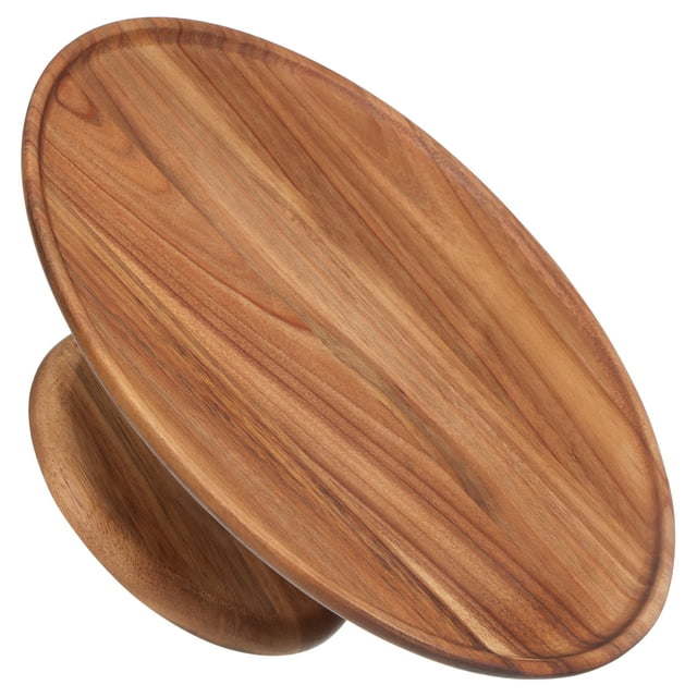 Acacia Wood Round Cake Stand