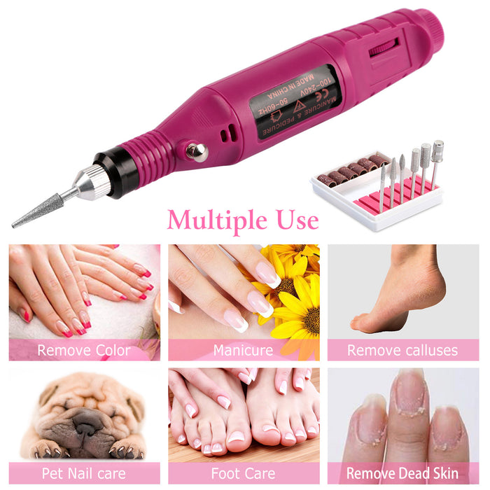 Nail Art Drill Kit Professional Nail Care - Home Traders Sources