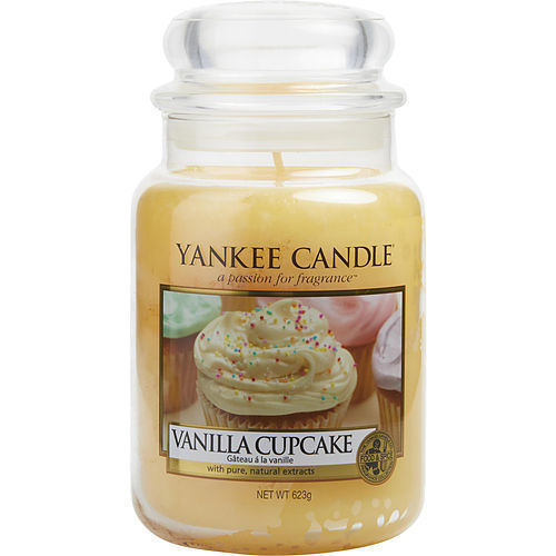Yankee Candle VANILLA CUPCAKE SCENTED LARGE JAR 22 OZ - Home Traders Sources