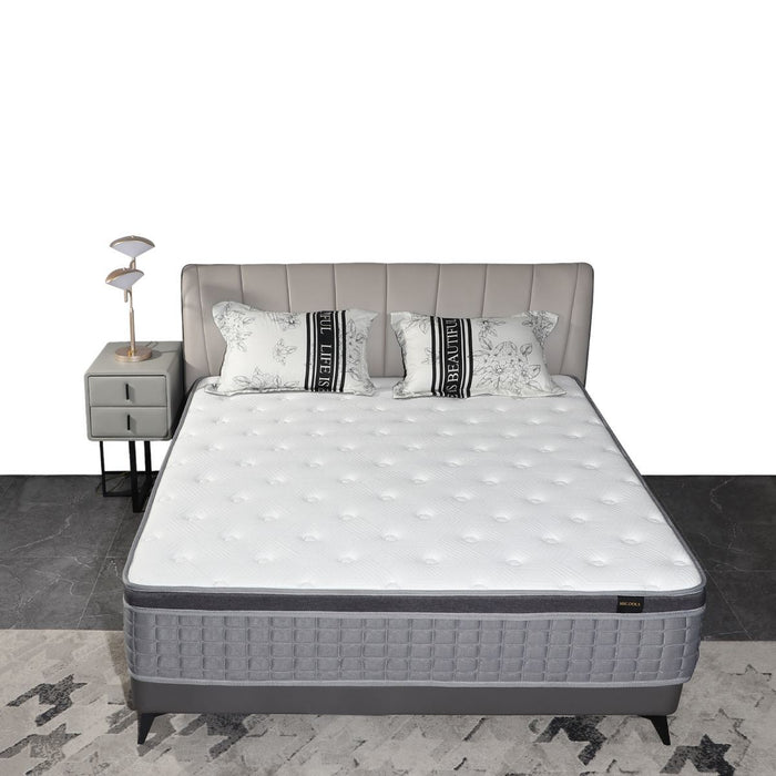 Mattress 12 Inch gray and white - Home Traders Sources