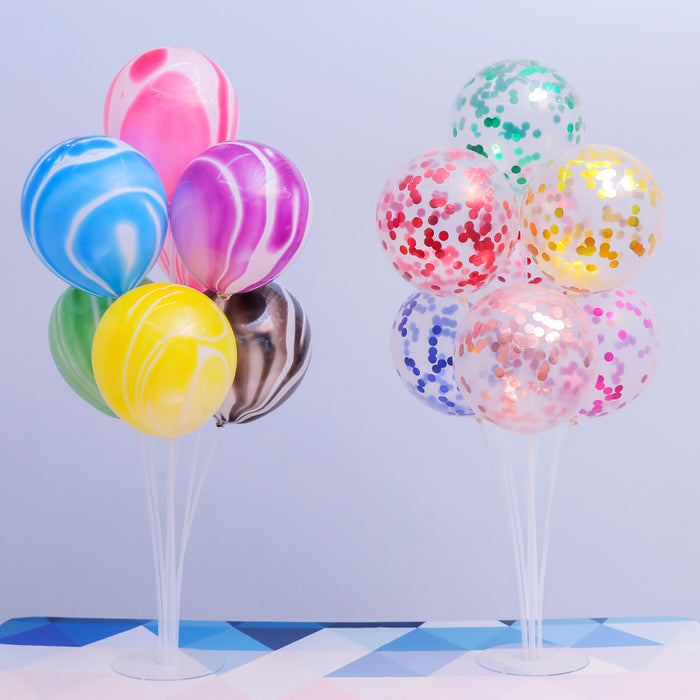 1Set 7 Tubes Balloon Stand Ballon Holder Column Confetti Ballons Baby Shower Birthday Party Wedding Xmas Decoration Supplies - Home Traders Sources