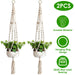 2Pcs Plant Hanger Cotton Rope Plant 40inc - Home Traders Sources