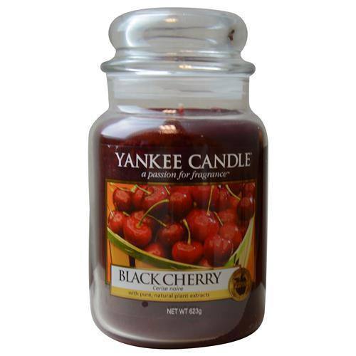 Yankee Candle BLACK CHERRY SCENTED LARGE JAR 22 OZ - Home Traders Sources