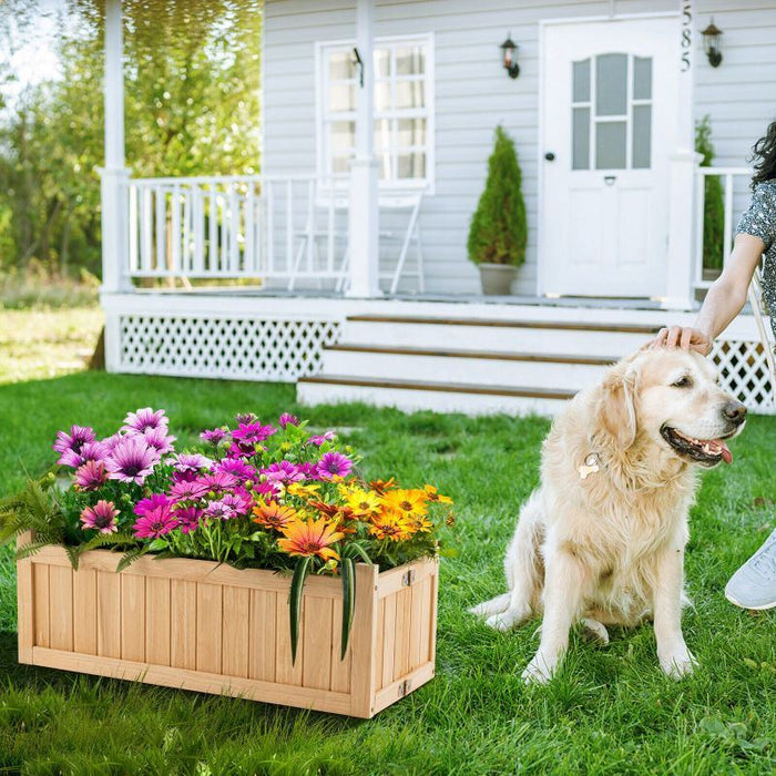 Backyard Wooden Planter Box Folding Raised Garden Plant Container - Home Traders Sources