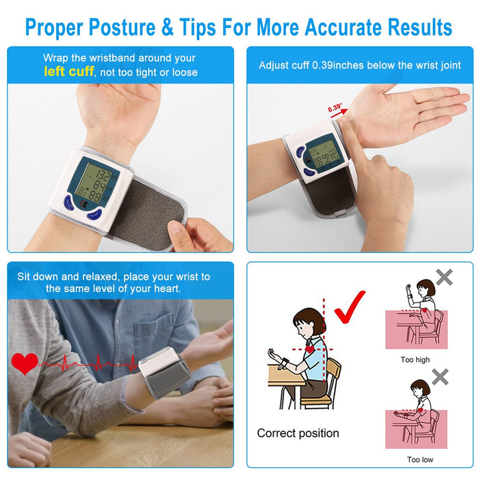 Blood Pressure Monitor Wrist Digital - Home Traders Sources