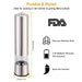 Electric Salt Pepper Grinder with Light Adjustable Coarseness - Home Traders Sources