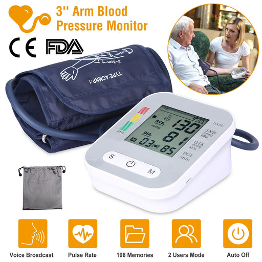 Digital Arm Blood Pressure Monitor LCD Digital - Home Traders Sources