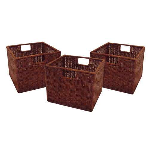 Leo Set of 3 Wired Baskets, Small - Home Traders Sources