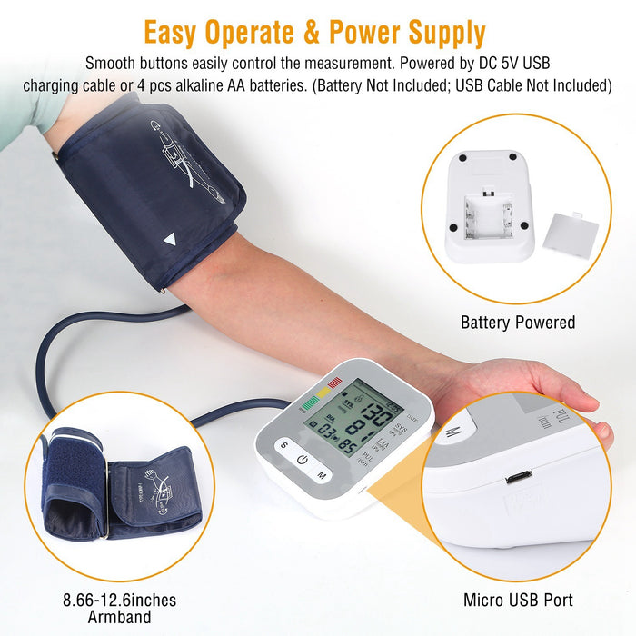 Digital Arm Blood Pressure Monitor LCD Digital - Home Traders Sources