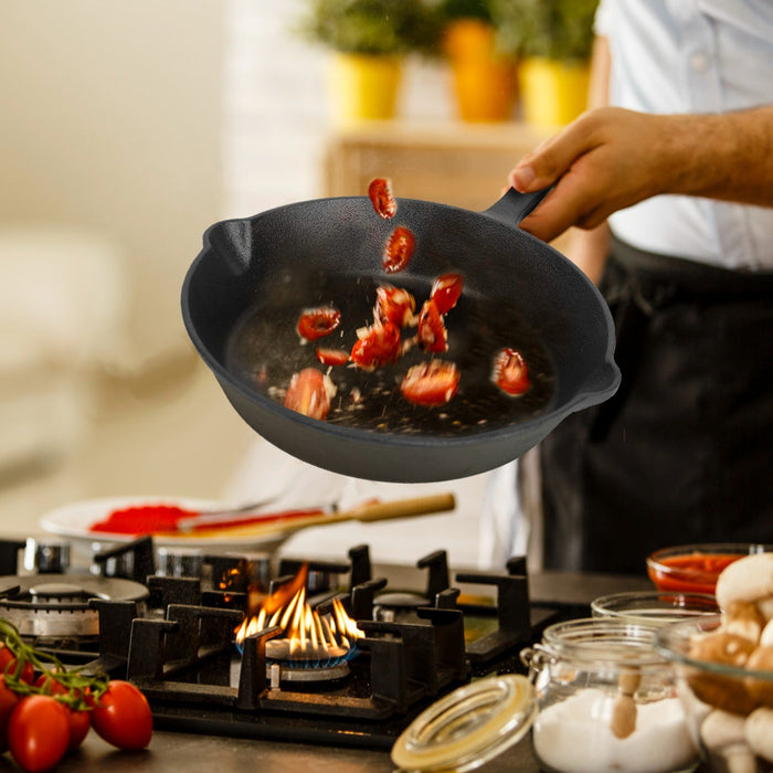 3Pcs Pre-Seasoned Cast Iron Skillet Set 6/8/10in Non-Stick - Home Traders Sources