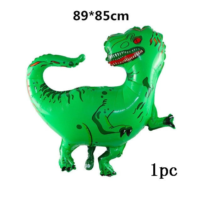 5Pcs Dinosaur Foil Balloons 30inch red blue number balloon Birthday Party jurassic world Decorations - Home Traders Sources