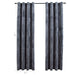 Blackout Curtains with Rings 2 pcs Anthracite 54"x63" Velvet - Home Traders Sources