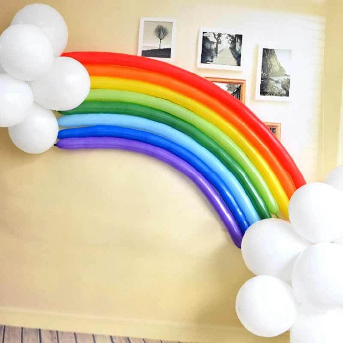 26pcs/set DIY Magic Ball Christmas Birthday Decor Children Birthday Gift Accessories Decoration Rainbow Band Balloon Set - Home Traders Sources