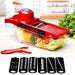 Stainless Steel 6 Blades Vegetable Slicer - Home Traders Sources