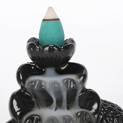 Lotus Waterfall Backflow Smoke Handcraft Incense Burner - Home Traders Sources