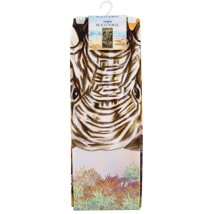 Safari Beach Towel;  30" x 60" - Home Traders Sources