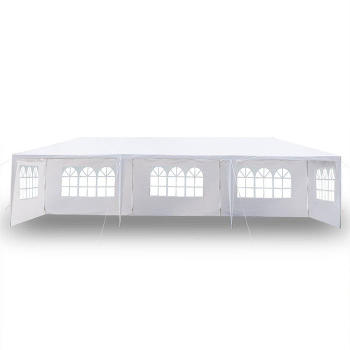 Heavy Duty Canopy Event Tent-10'x30' Outdoor White Gazebo Party Wedding Tent, - Home Traders Sources