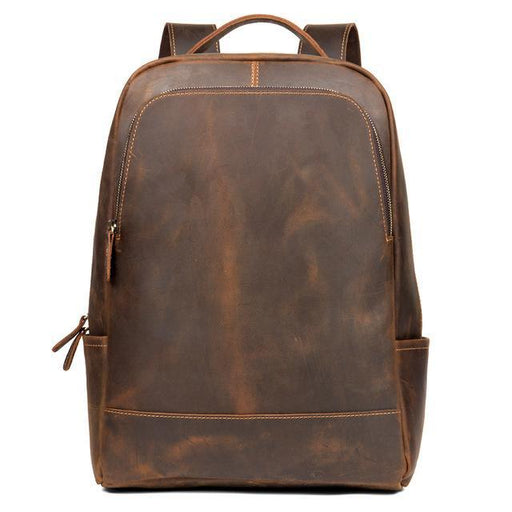 The Vernon Backpack | Genuine Vintage Leather Minimalist Backpack - Home Traders Sources