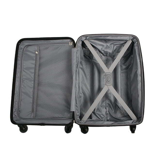 Hard Side 20' Expandable Carry-on Luggage, Silver