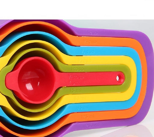 Multi-Color Measuring Cups and Spoons Set - Home Traders Sources