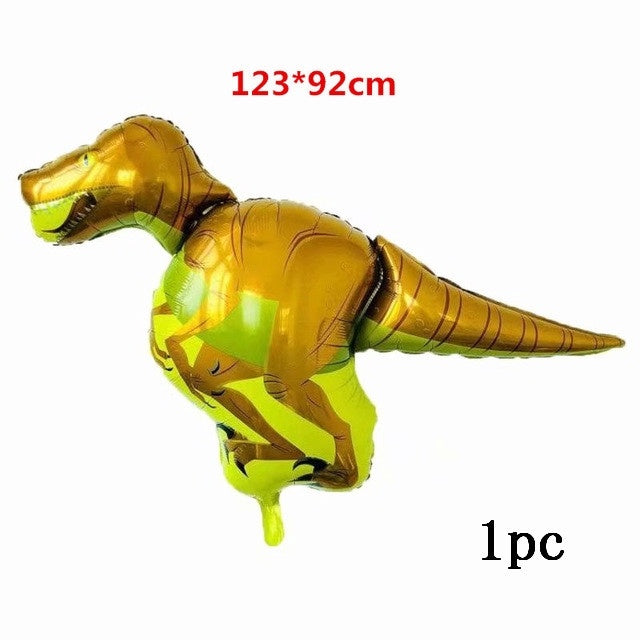 5Pcs Dinosaur Foil Balloons 30inch red blue number balloon Birthday Party jurassic world Decorations - Home Traders Sources