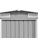 Garden Shed 101.2"x117.3"x70.1" Metal Grey - Home Traders Sources